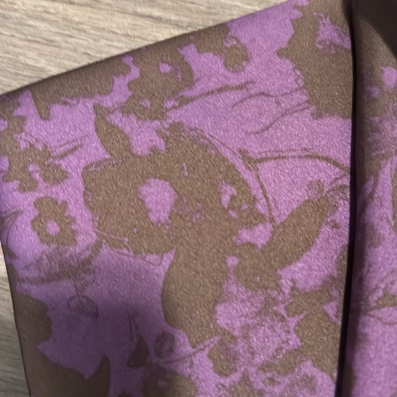 Nordstrom rack women’s maxi skirt XL brown and purple lightweight floral print - Picture 10 of 10